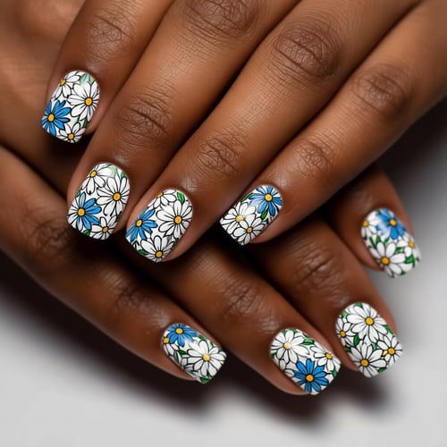 Try Floral Nail Art Using AI