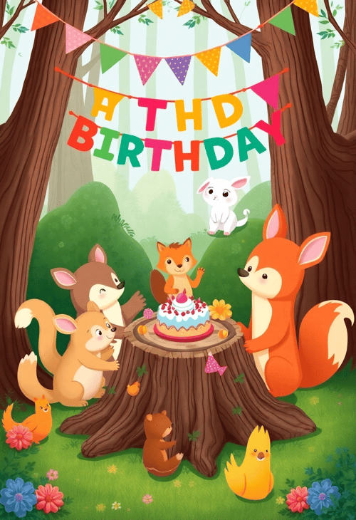 Whimsical Woodland Cake Celebration