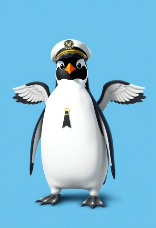 Penguin Pilot Ready for Takeoff