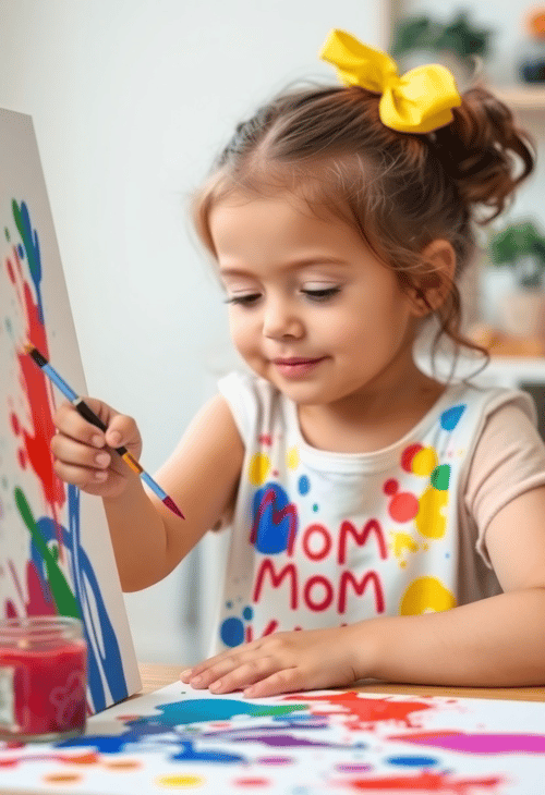 Artistic Tribute: Painting for Mom