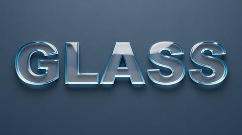 3D Glass Text Effect Online