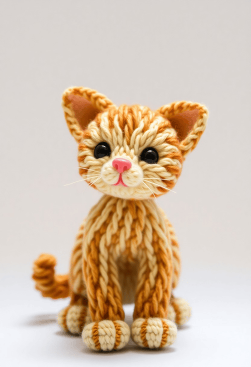 Adorable Yarn Kitten: A Soft and Snug Companion