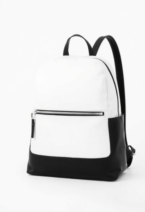 Minimalist Monochrome Backpack for the Chic Scholar