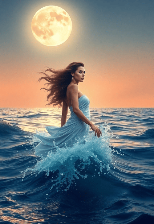 Pisces Siren in Moonlight