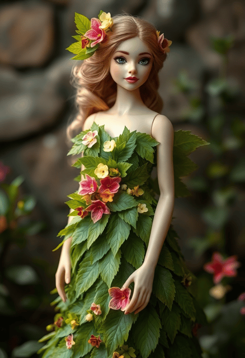 Garden Nymph: A Natural Twist in Doll Clothing