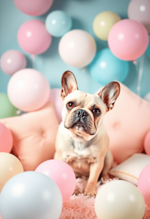 French Bulldog in Pastel Wonderland