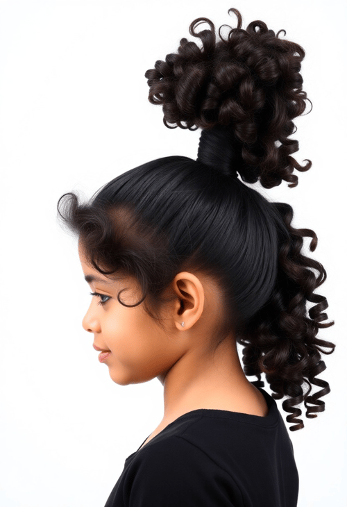 High Ponytail with a Textured Finish