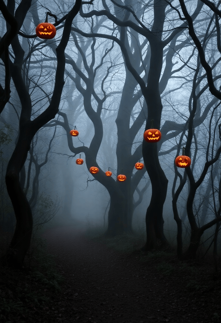 Eerie Forest Pathway