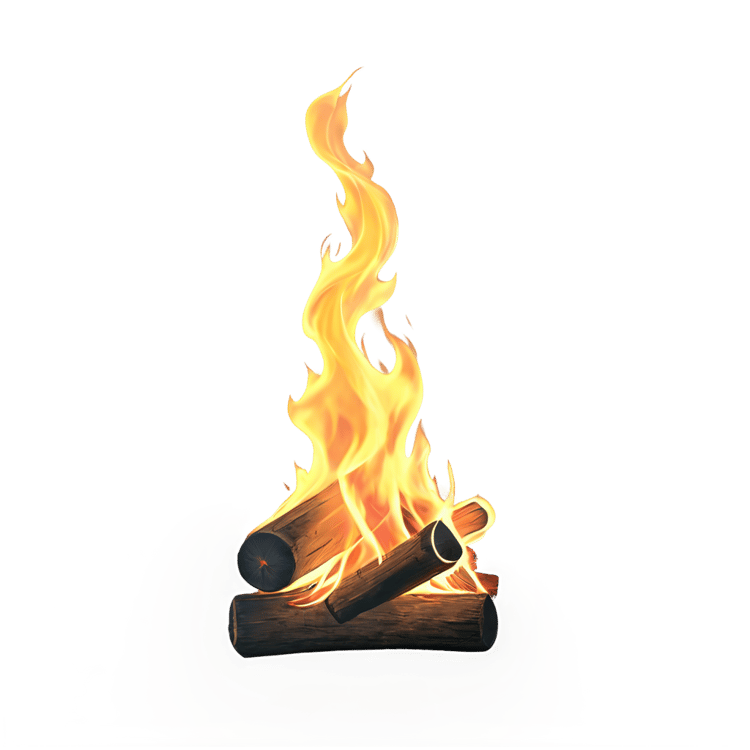 Campfire Burning Flame PNG