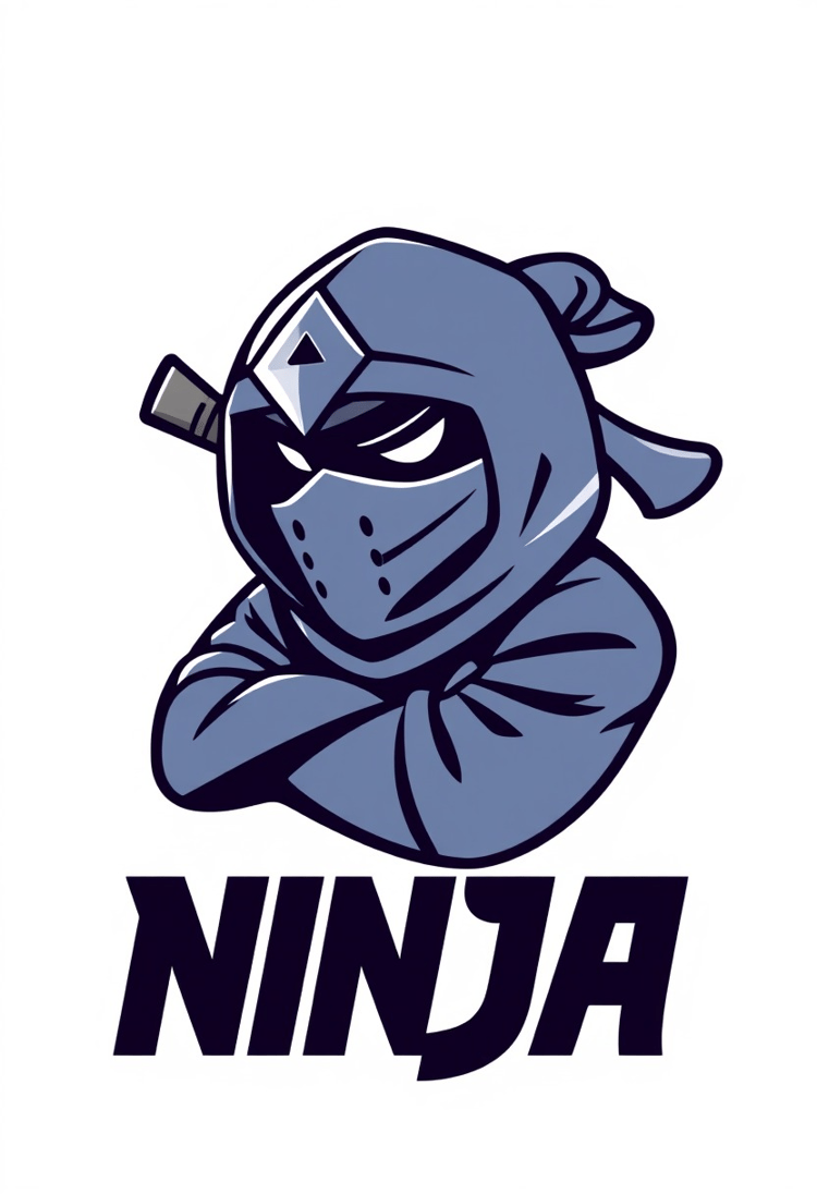 Ninja Gaming Logo Illustration