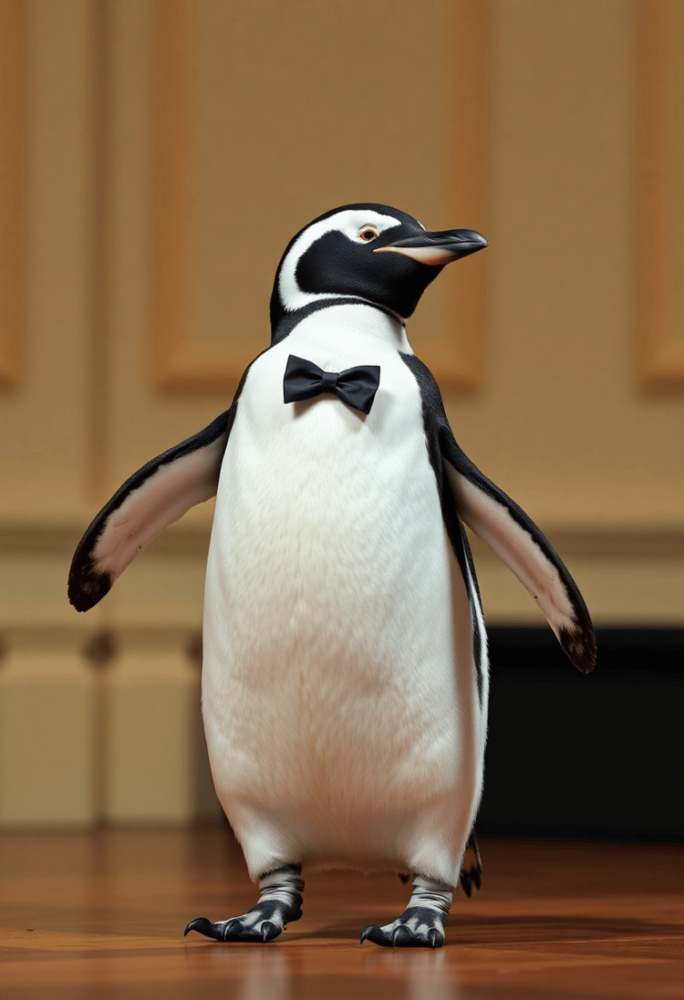 Tap-Dancing Penguin Takes the Stage