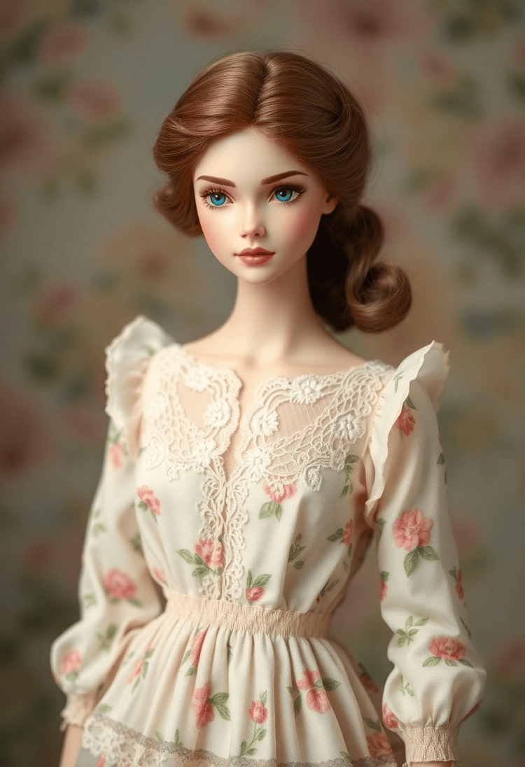 Floral Fantasy: A Spring Ensemble for Doll-Like Elegance