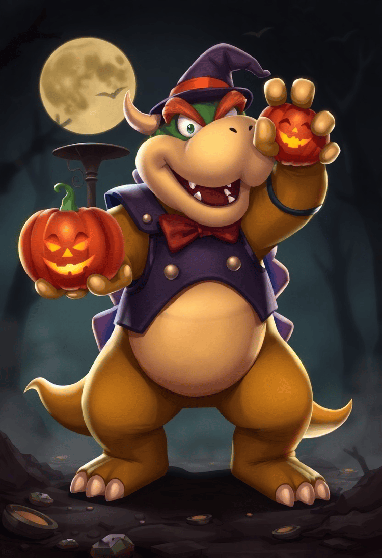  Halloween Bowser Illustration