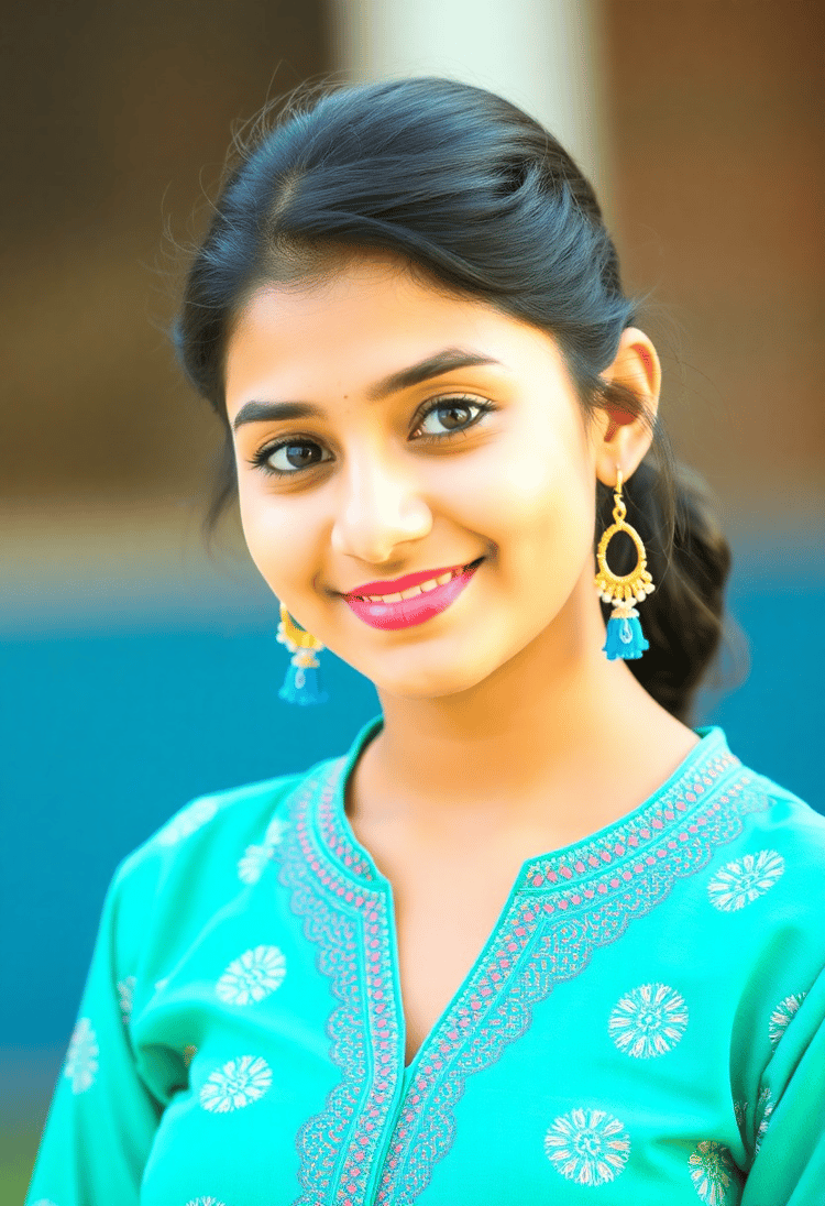 Trendy Indian Girl Model in Stylish Kurti