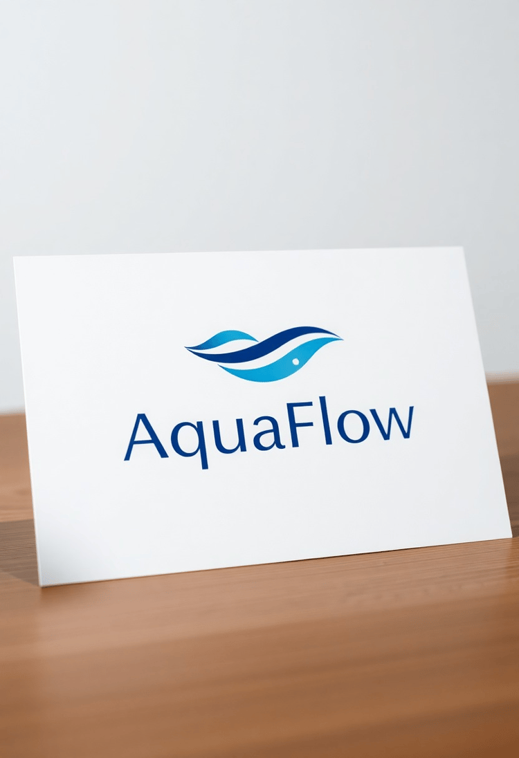 Aquaflow AI Logo Design Concept