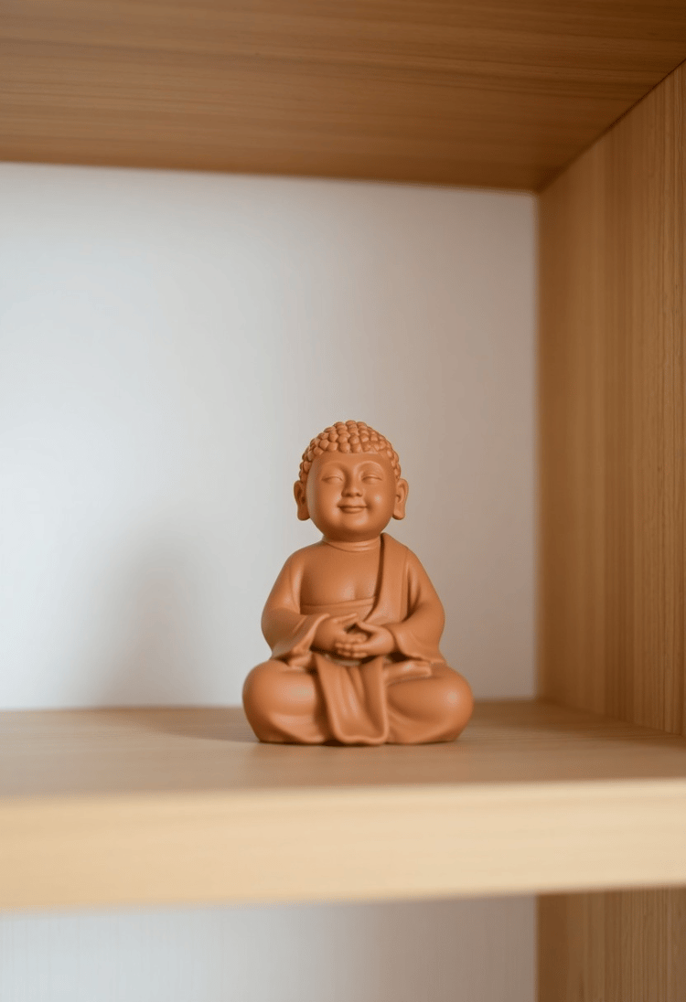 Crafted Clay Buddha Figurine
