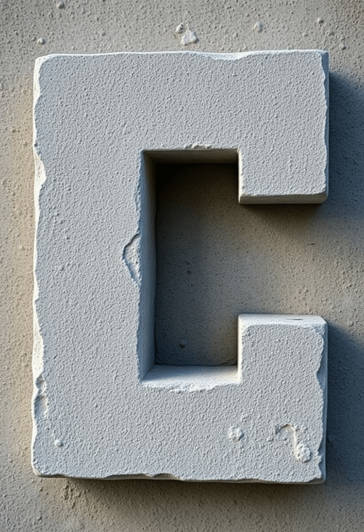 Concrete Jungle: The Urban 'C' Carved from City Blocks