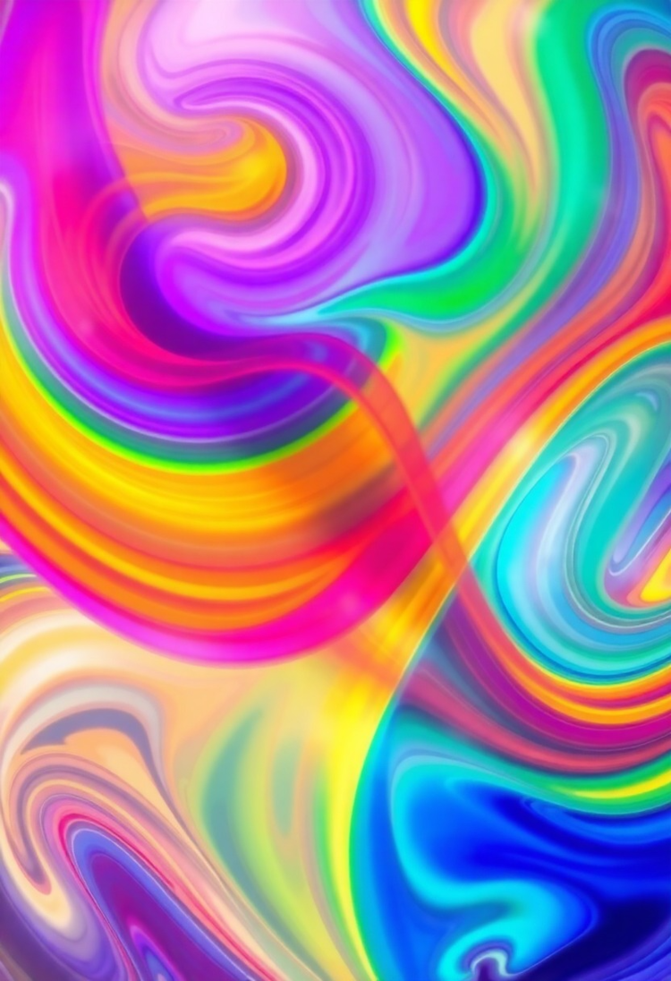 Vibrant Splash of Rainbow Abstract