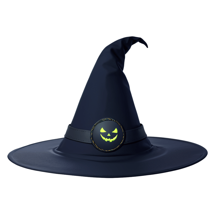 Single Halloween Witch Hat PNG