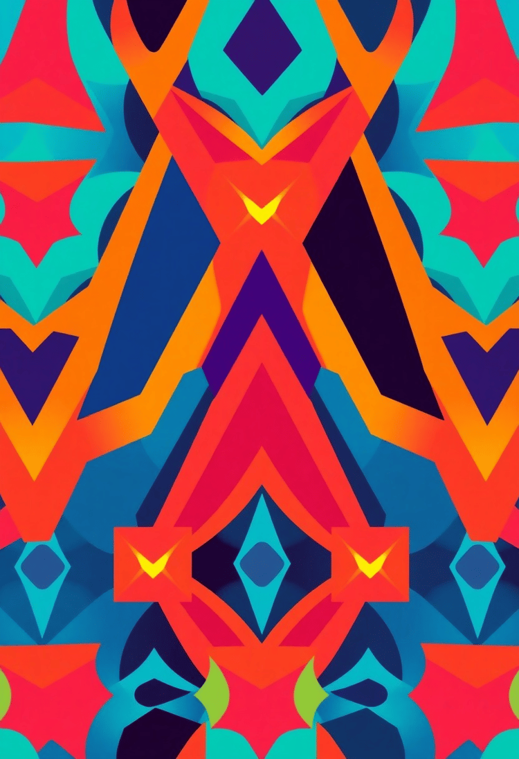 Futuristic Geometrics: A Digital Artwork