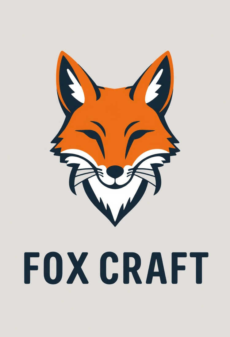 Minimal Fox Logo Vector Illustration