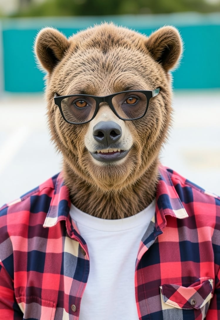 Human to Bear AI Face Effect