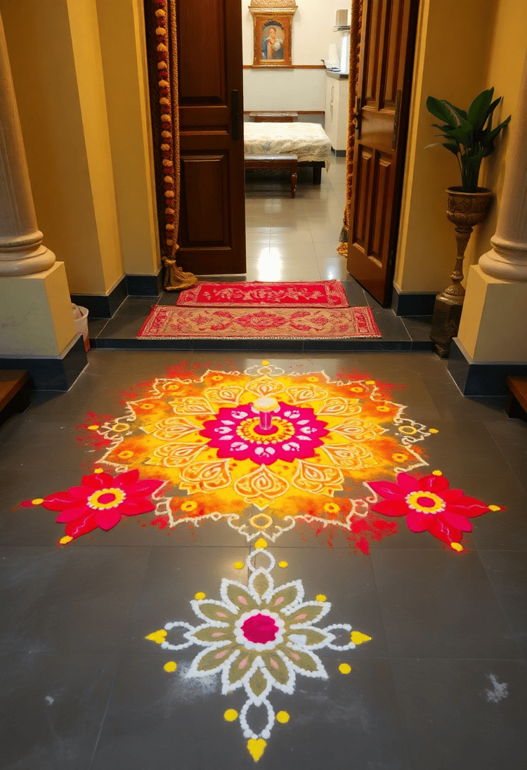Intricate Art of Rangoli Patterns