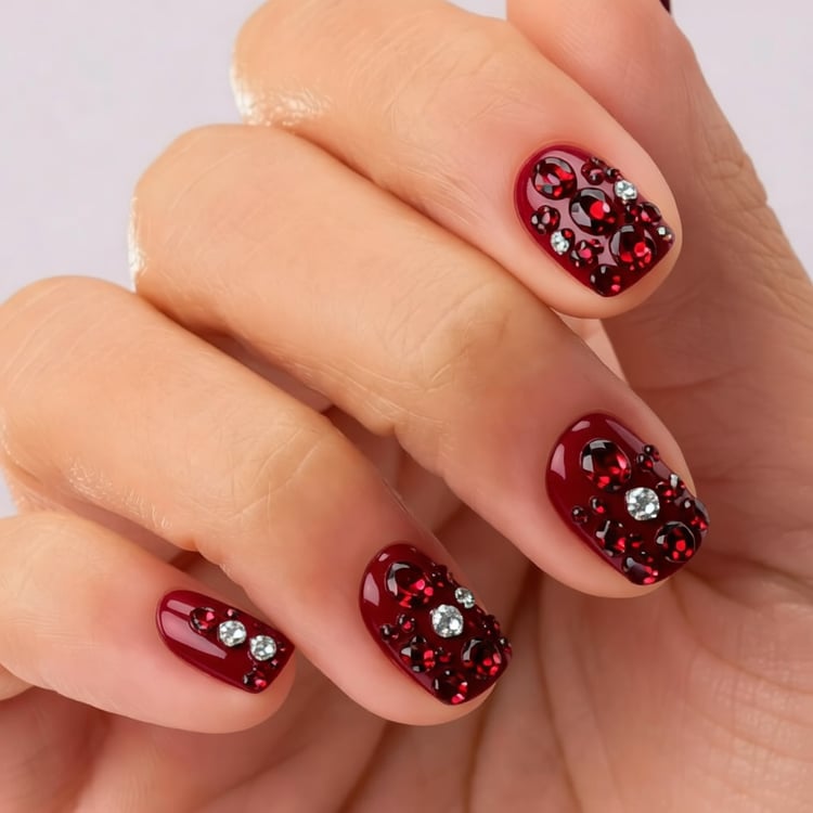 Add Gems to Nails on Photo