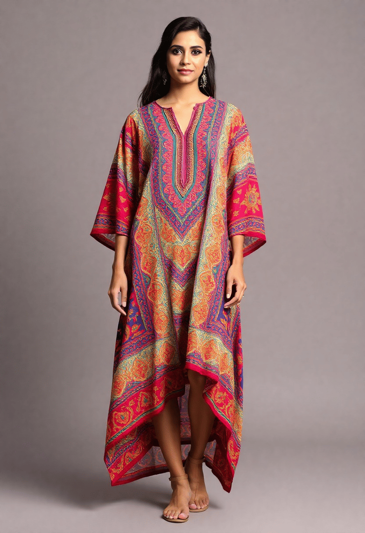 Vibrant and Bold in Trendy Kaftan