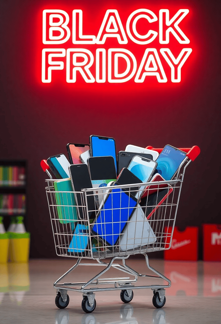 Sleek Electronics Shopping Cart