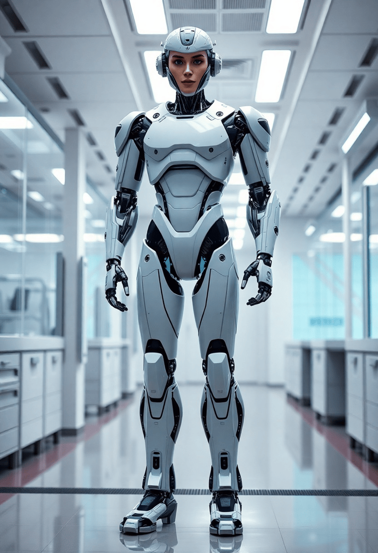 The Art of Mechanization: Male Humanoid Robot