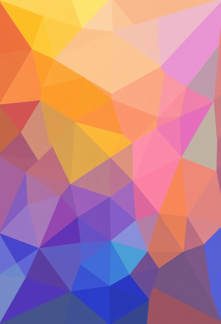 Low Poly Art in Gradient Tones