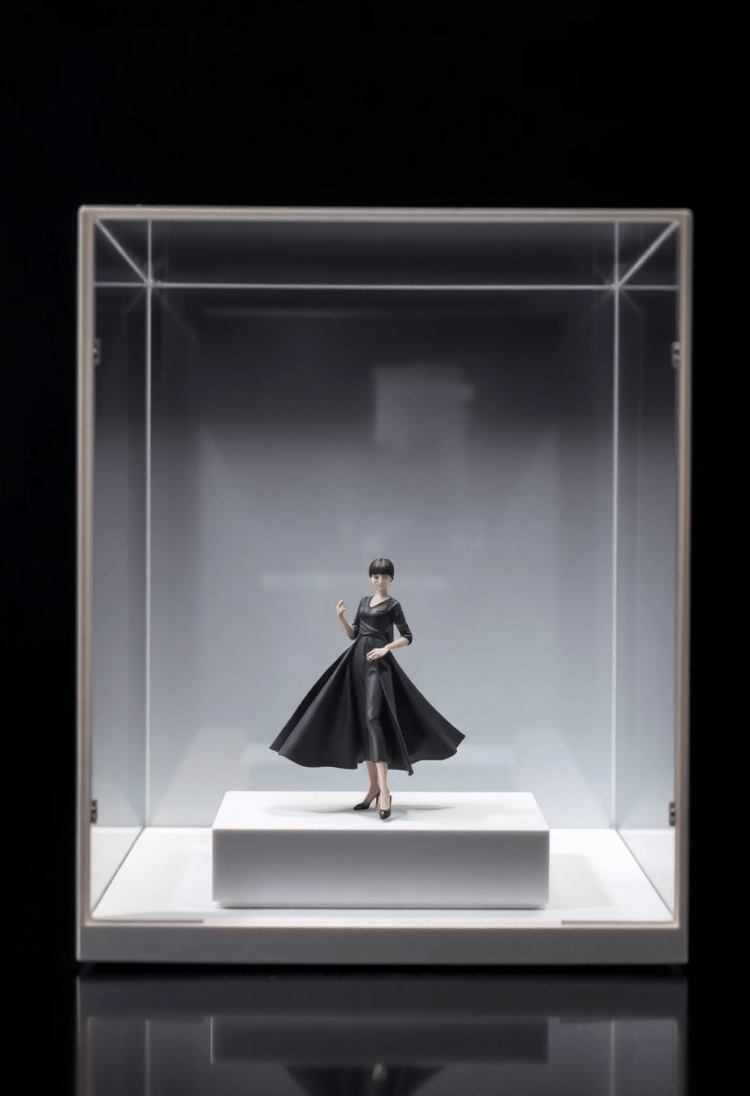 Transparent Elegance: A Miniature’s Crystal Sanctuary