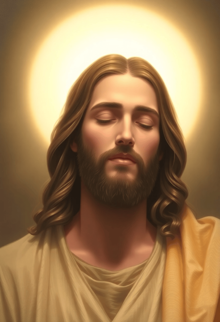 Sacred Serenity: Jesus in Contemplation