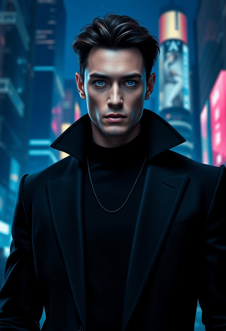 Dark Elegance: Cyber Noir in the City