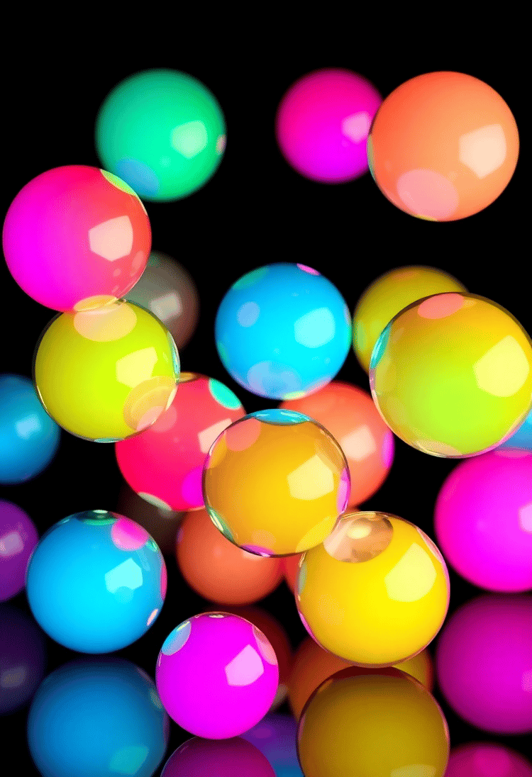 Luminous 3D Spheres Ensemble