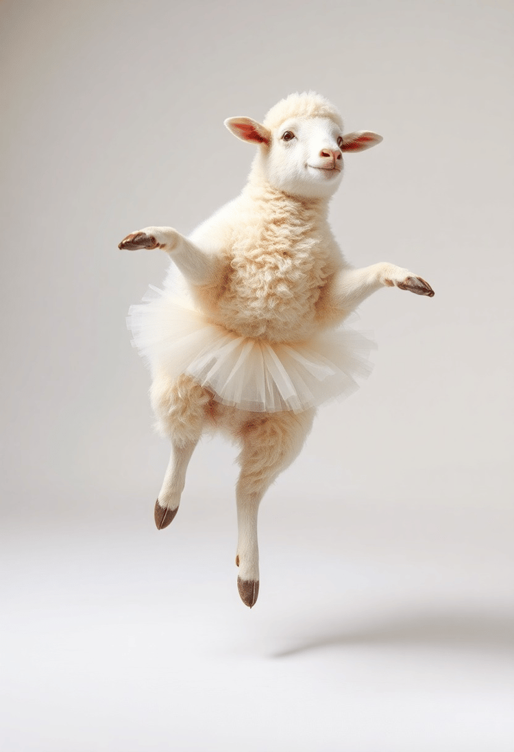 The Ballet Sheep Performs Swan Lake