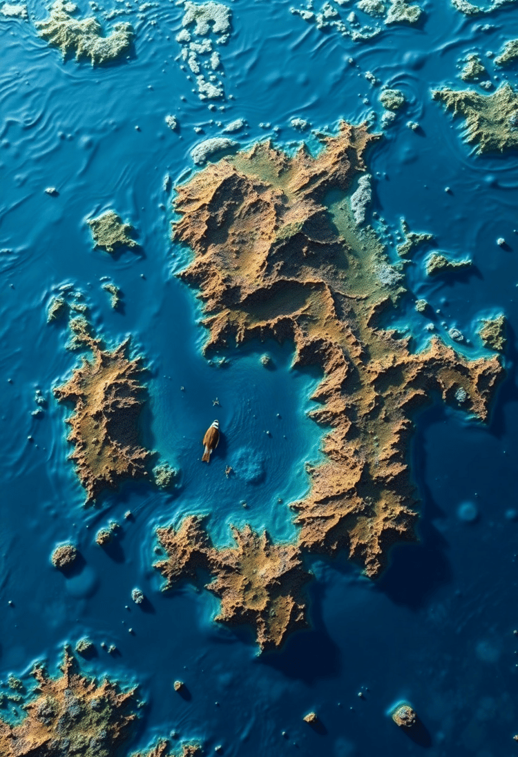 Oceanic Depths 3D Map