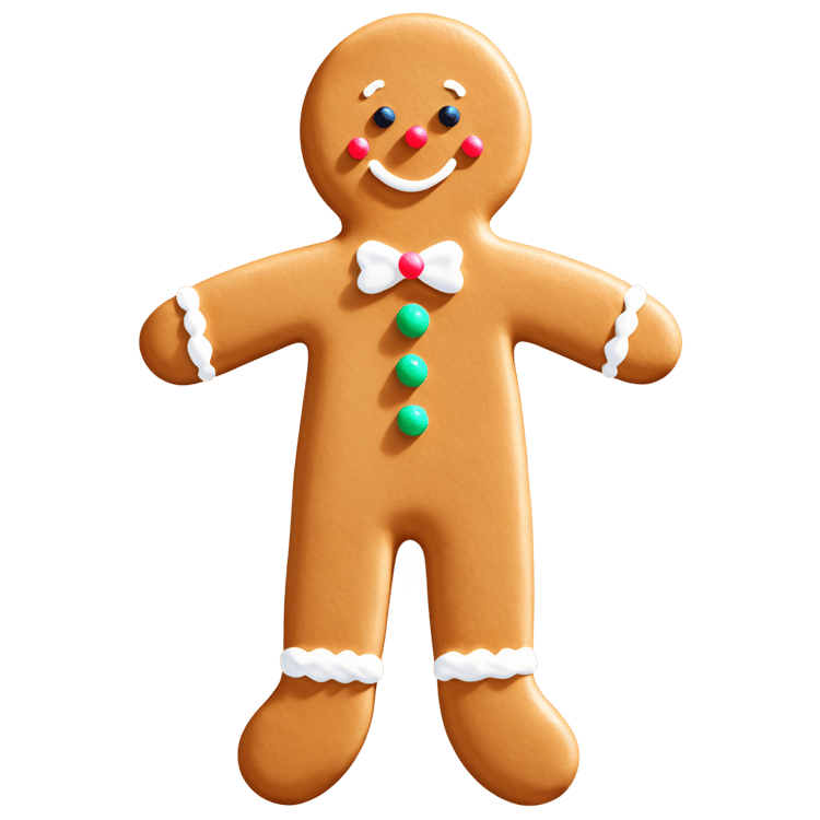 Gingerbread Man Free PNG