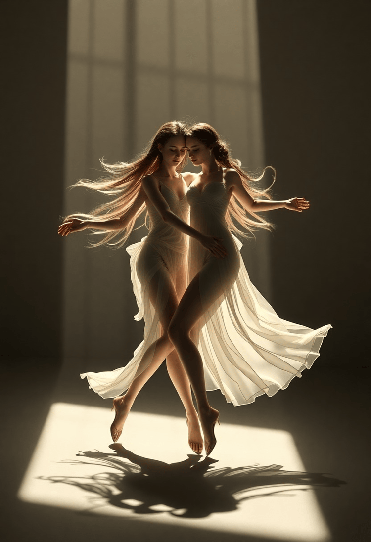 Gemini Goddesses: Dance of Light and Shadow