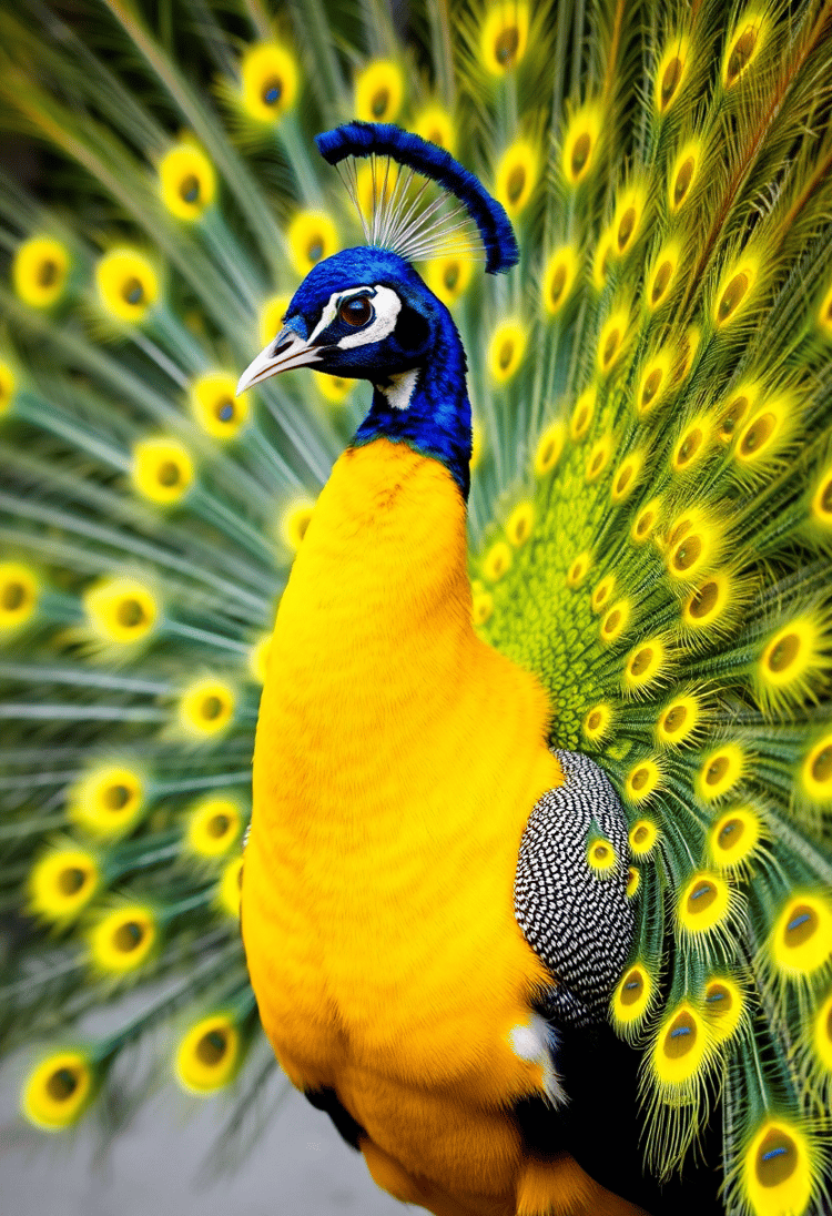 Peacock-Lemon Luminescence: Citrus Glory