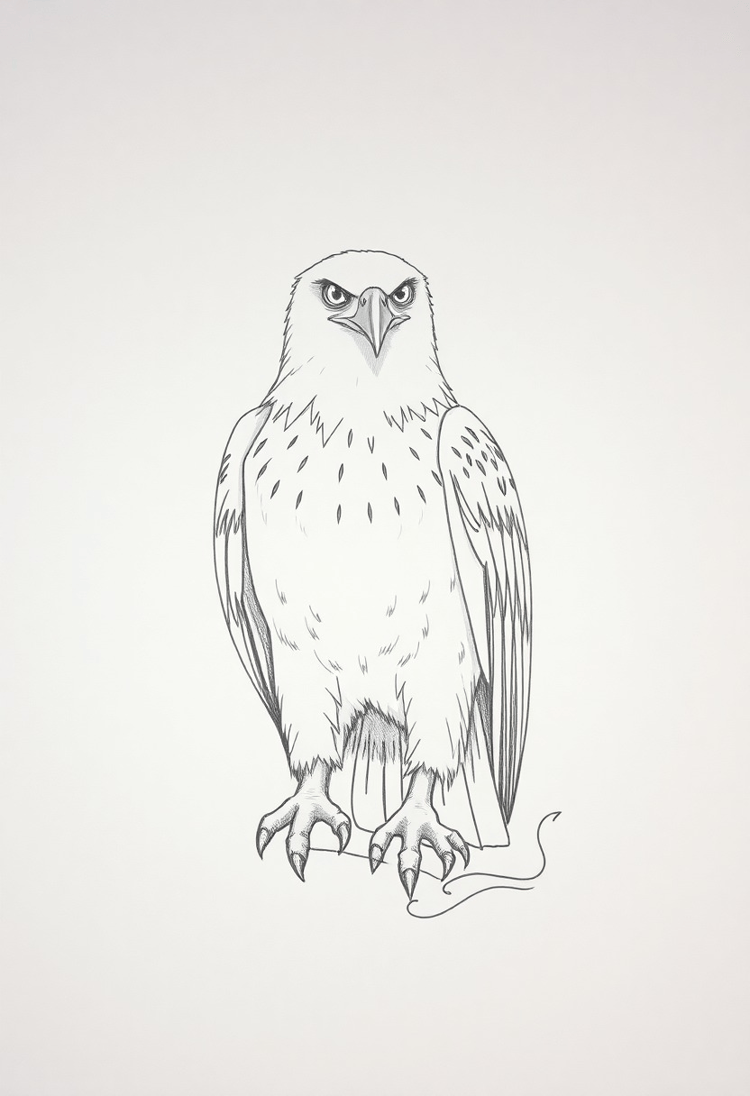 Majestic Eagle in Pencil
