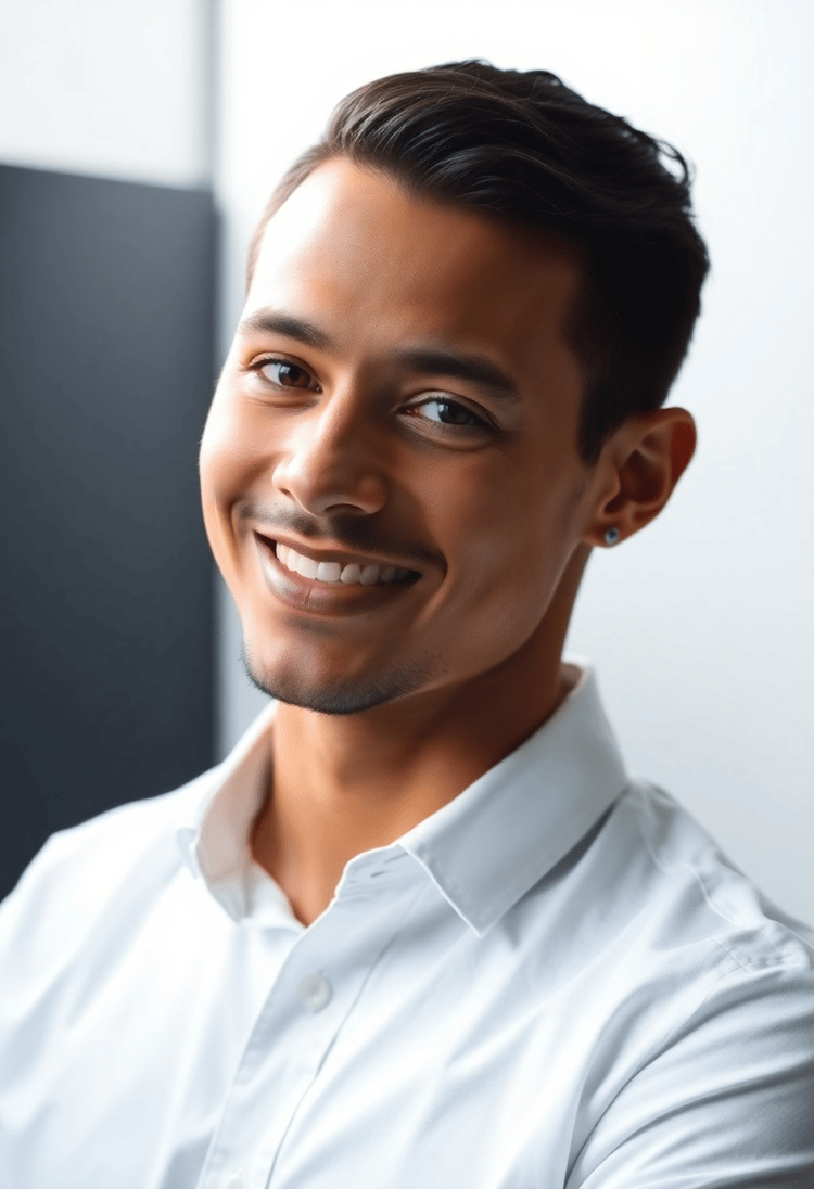 Classic Allure: Headshot of Subtle Sophistication