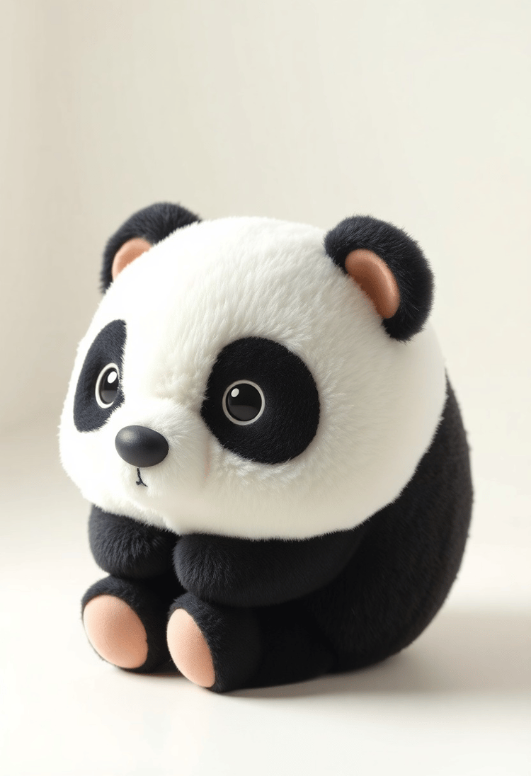 Whimsical Panda Bear: Plush Comfort for Little Dreamers