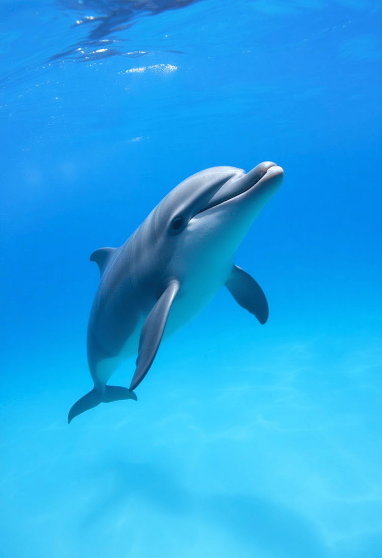 Underwater Wonders: A Dolphin's Graceful Dance