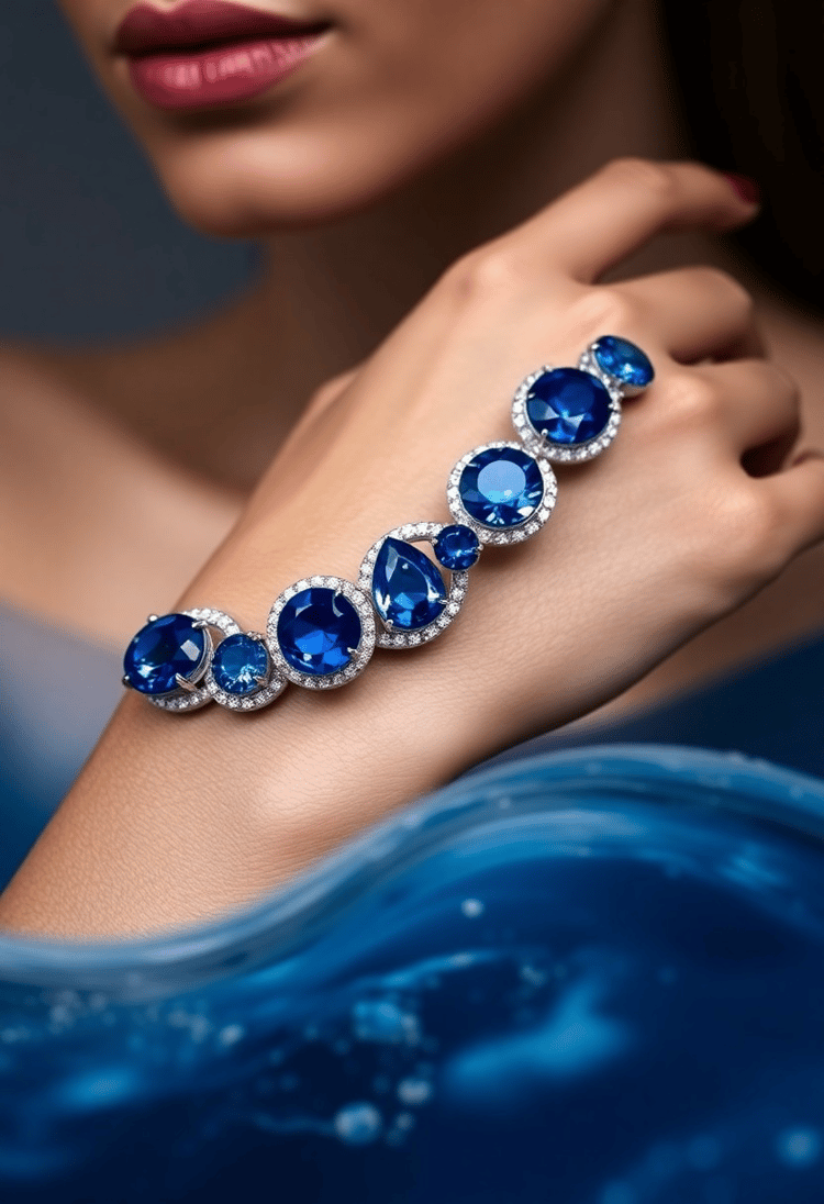 Sapphire Dreams: The Oceanic Bracelet