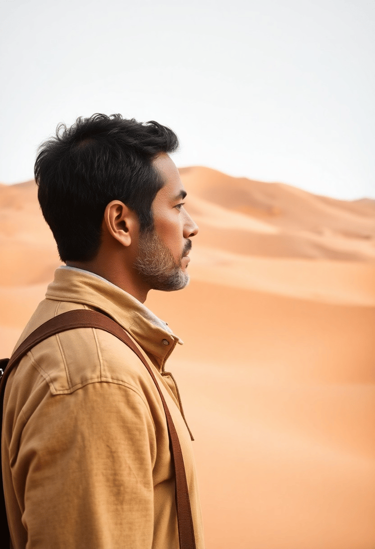 Desert Mirage: Wanderer's Spirit