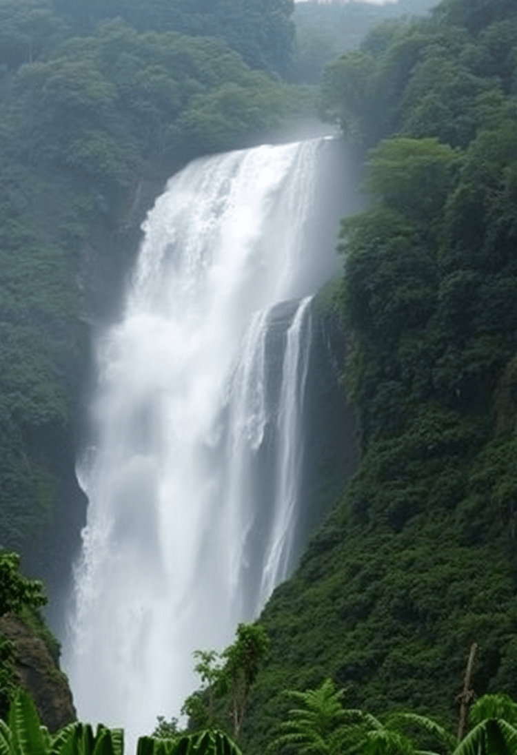 A Thundering Waterfall in the Heart of the Jungle