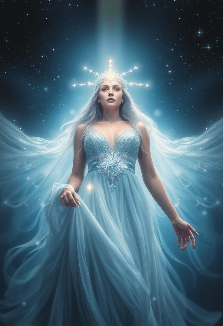 Celestial Enchantress of the Night Sky