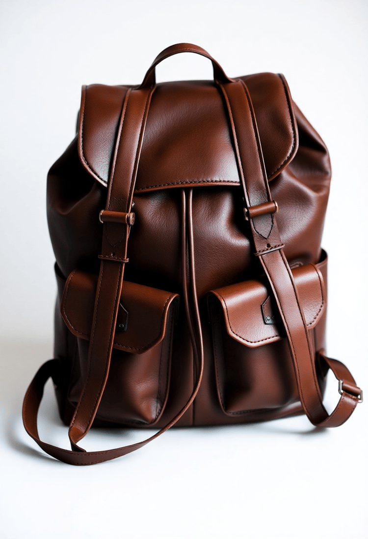 Retro Leather Backpack for Classic Style